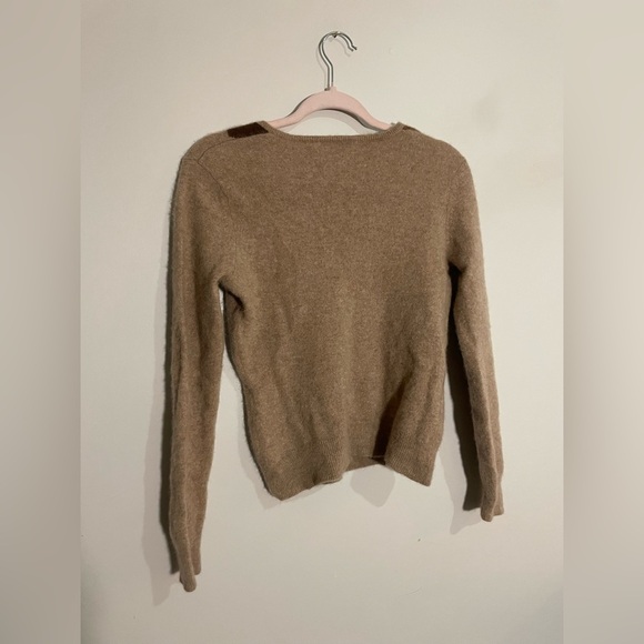 100% Cashmere Apt 9 Sweater with Argyle print Brown Beige White Tan - Picture 3 of 3